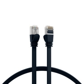 EFB K5545SW.1 RJ45 Flachpatchkabel Cat.6A U/FTP PVC  schwarz 1m