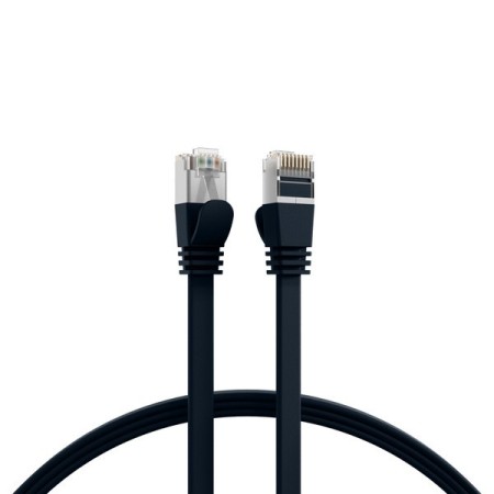 EFB K5545SW.5 RJ45 Flachpatchkabel Cat.6A U/FTP PVC  schwarz 5m
