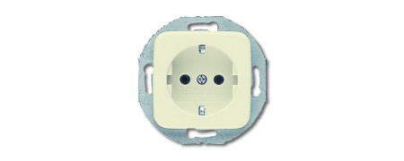 SCHUKO® socket insert with round support ring