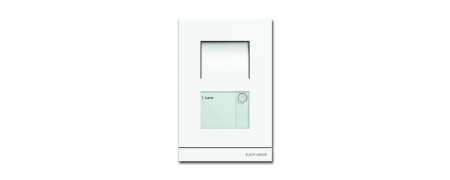 Exterior station Audio 1-fold, front plate metal, surface white coated