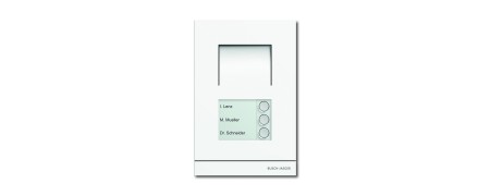 Audio 3-fold, front plate metal, surface white coated