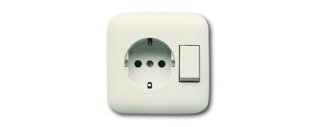 Combination, SCHUKO® socket with tap switch