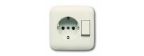 Combination, SCHUKO® socket with tap switch