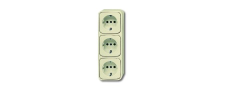 SCHUKO® socket, 3-fold