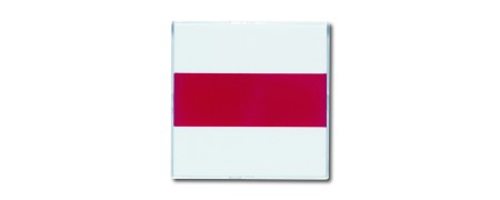 Zentralscheibe, mit rotem und neutralem Lichtfenster und Beschriftungsfeld