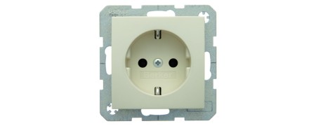 S.1 Steckdosen cremeweiss glänzend